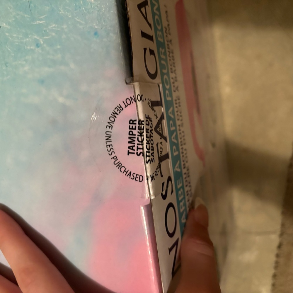 Unused cotton candy maker